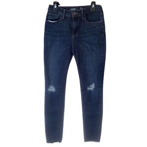 Old Navy Rockstar Jeggings Size 14 Dark Wash High Rise Distressed